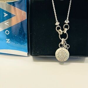 Avon Silver Locket Necklace